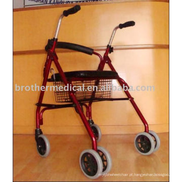 Rollator Walker com assento e rodas de PVC